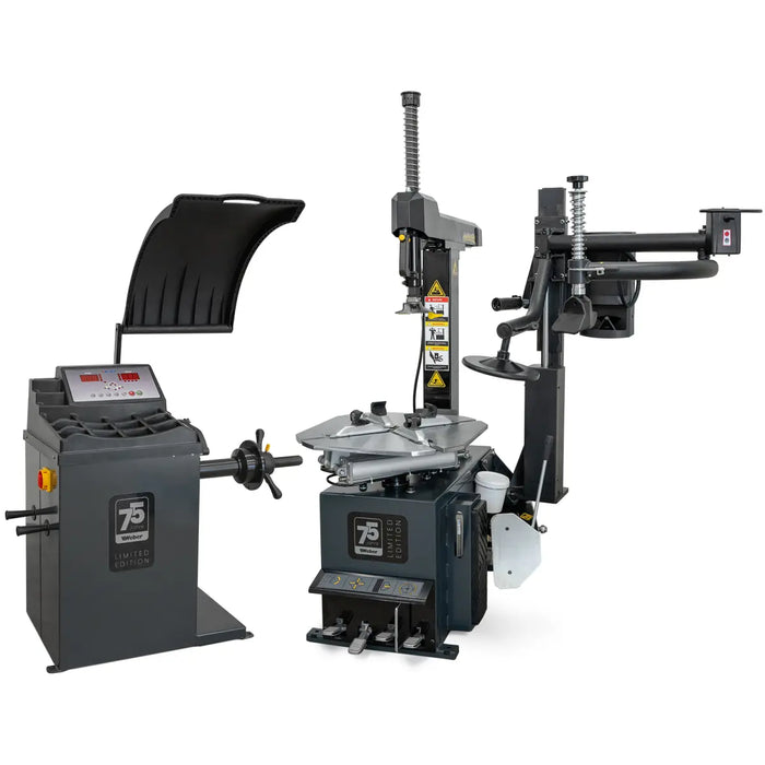Däckmaskinspaket Weber STM-75 & Hjulbalanserare STW-75 inklusive extra monteringsarm