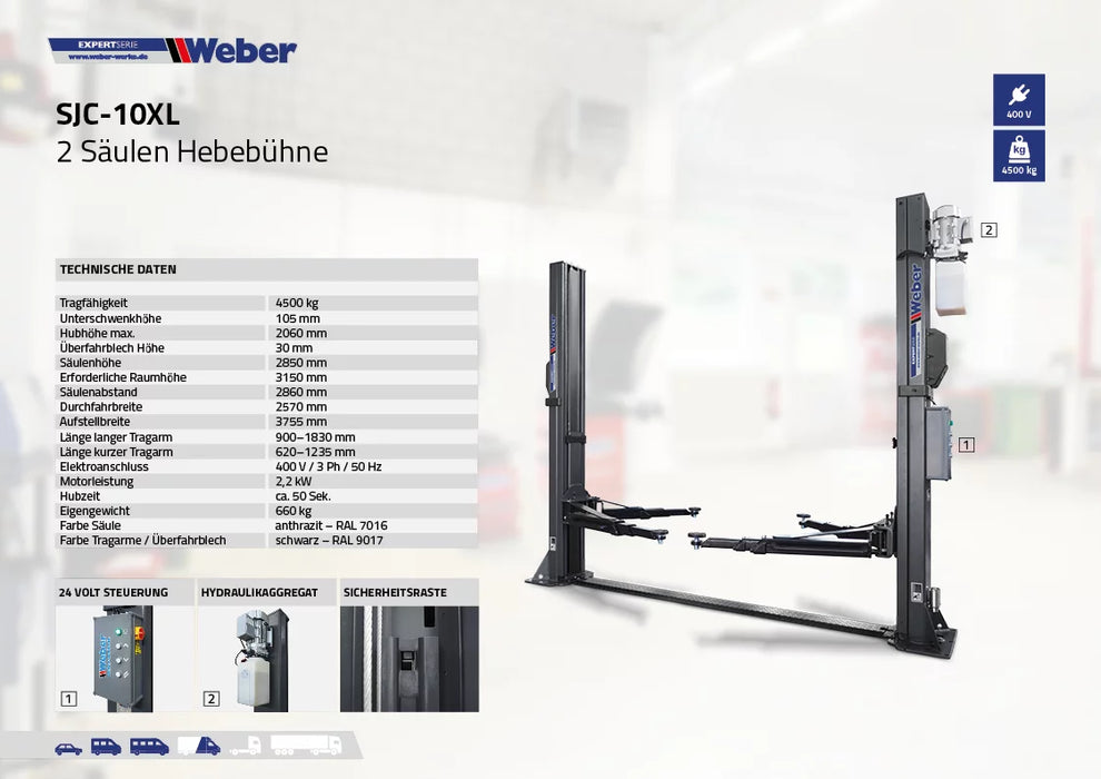 Tvåpelarlyft Weber Expert Series SJC-10XL
