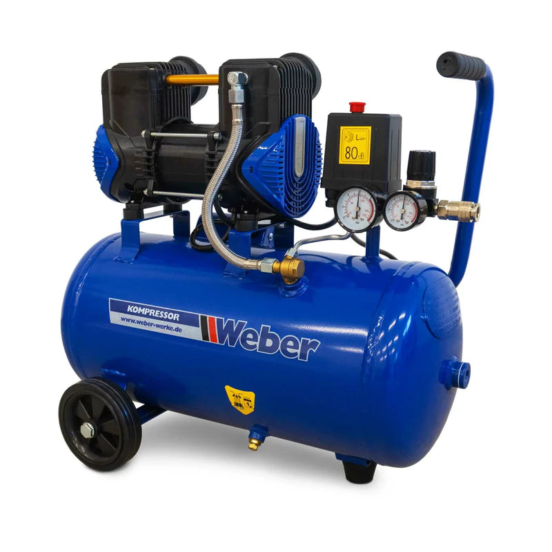 Whisper Verkstadskompressor Weber 230 V / 8 bar / 24 l tank