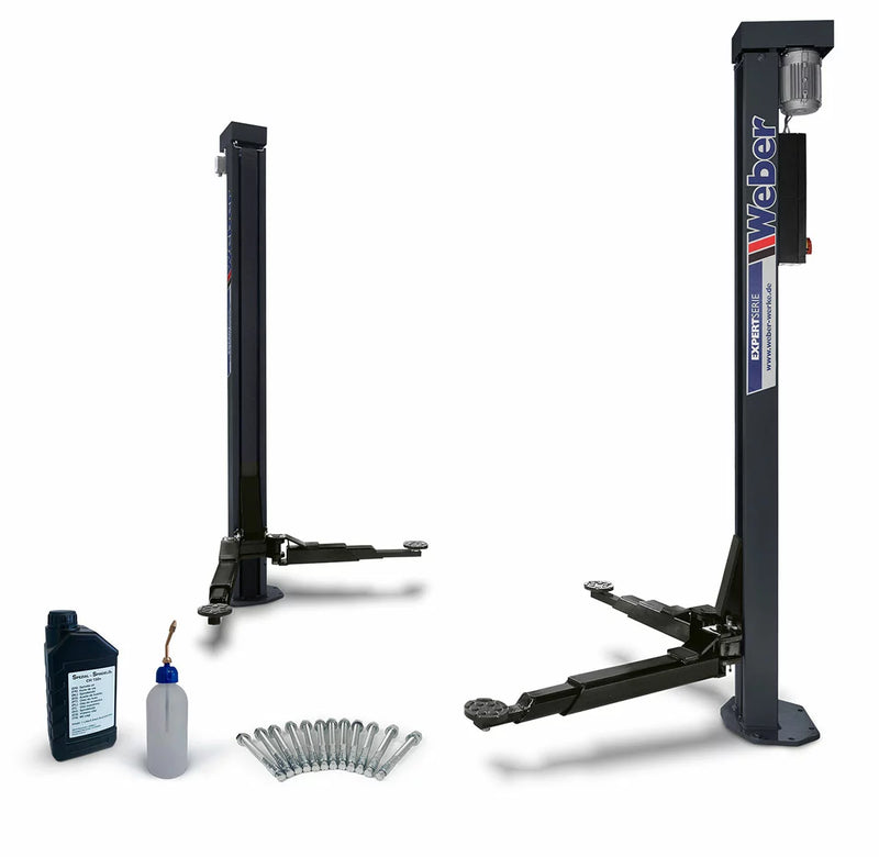 Tvåpelarlyft "Spindel" Weber Expert Series C-2.30 inkl ankare, spindelolja & smörjmedel