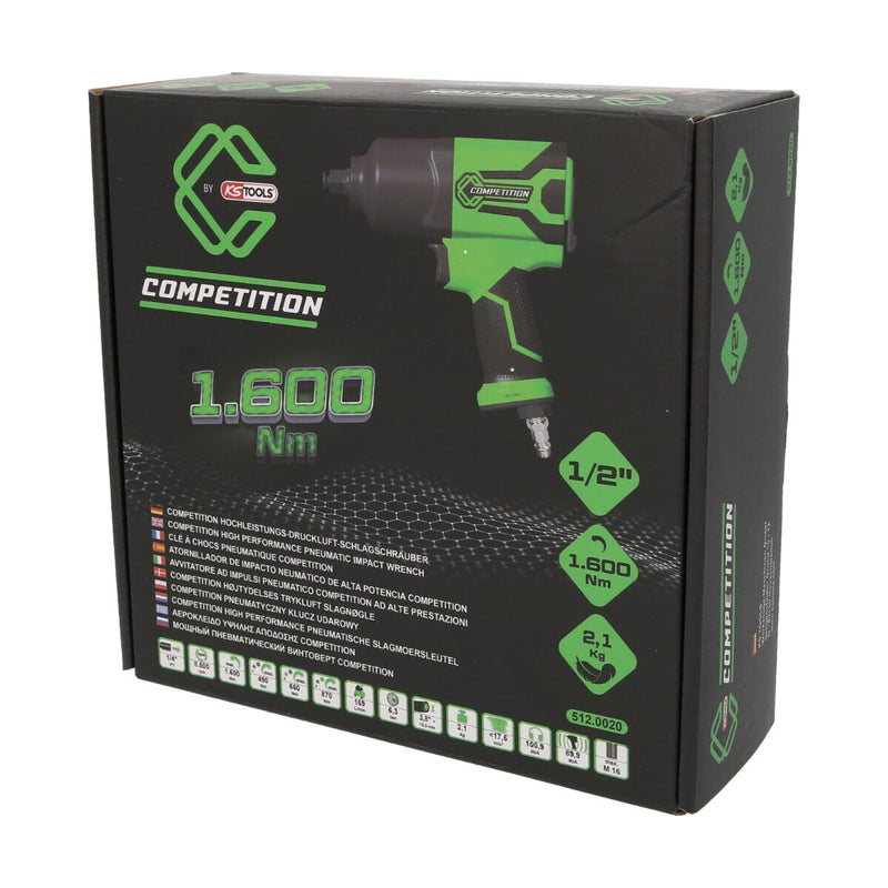 Högpresterande mutterdragare KS-Tools 1/2" 1600 Nm Competition