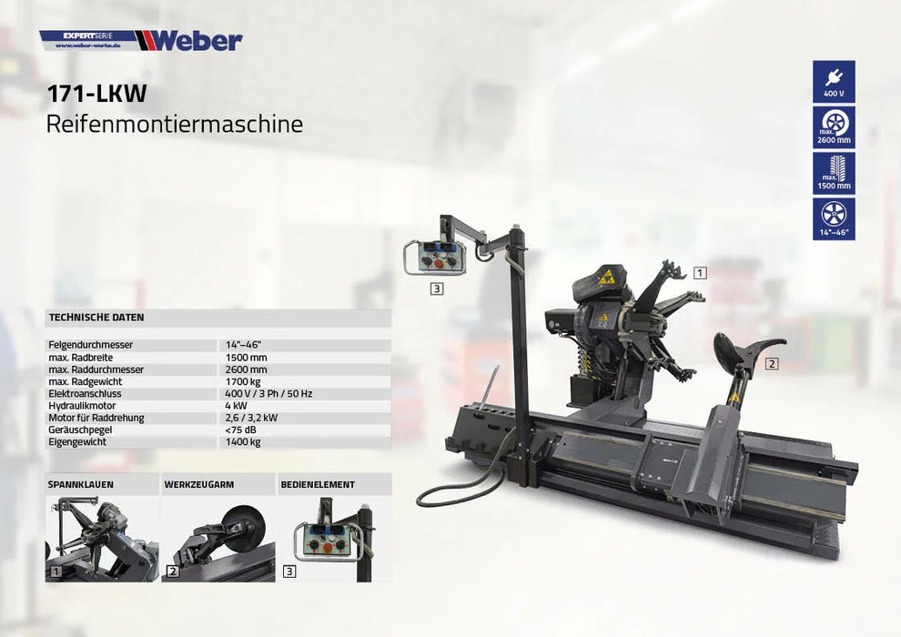 Däckmaskin Weber Expert Serie 171