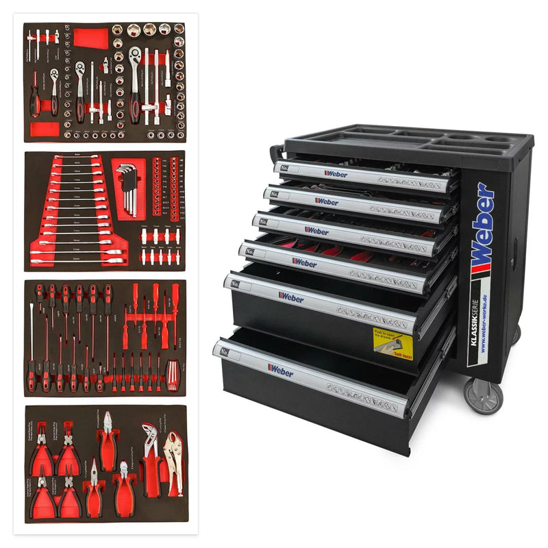 Verktygsvagn Weber med 154 delar