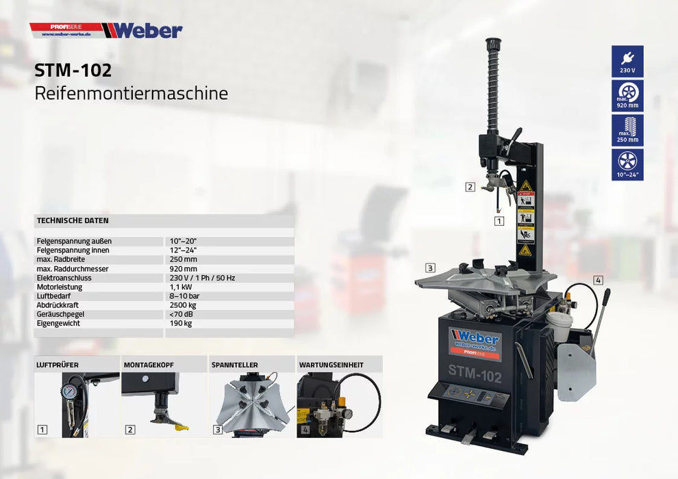 Däckmaskin Weber Profi Series STM-102