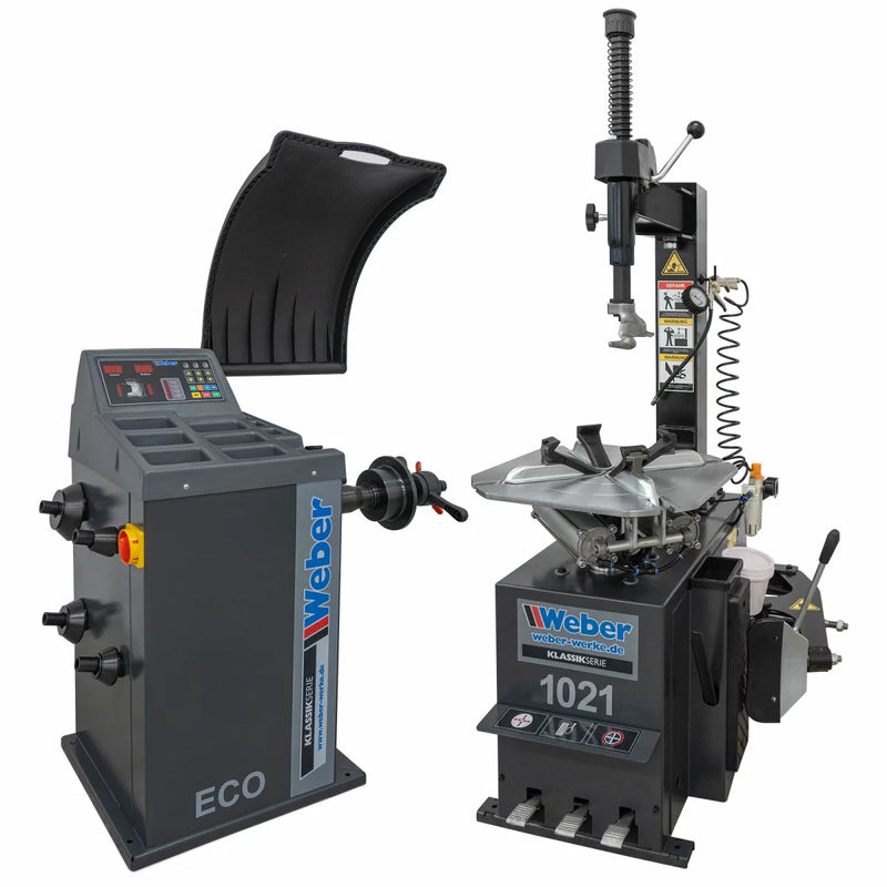 Däckmaskinspaket Weber 1021 & Hjulbalanseringsmaskin "ECO"