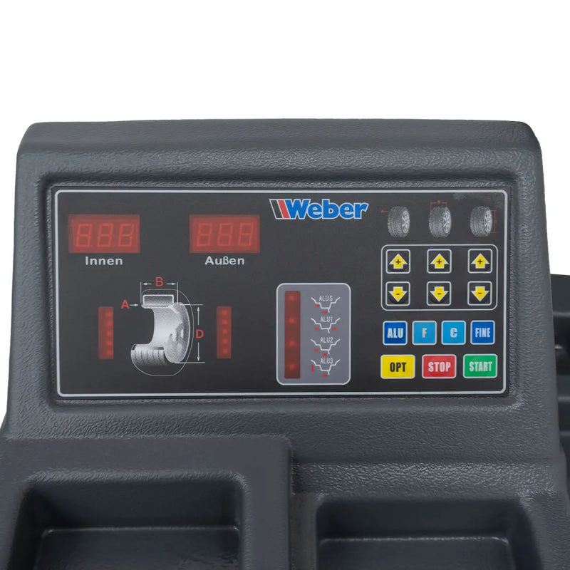 !! Jubileum !! Däckmaskinspaket Weber 1021 + Hjulbalanseraren "ECO" + Verkstadskompressor 230 V / 10 bar / 50 l tank