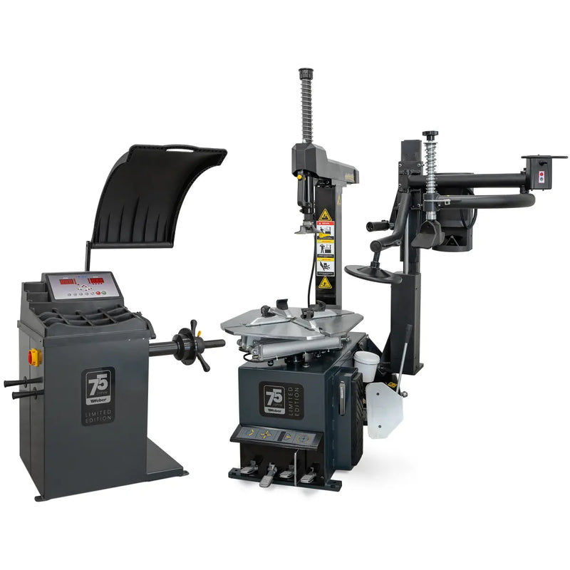 Däckmaskinspaket Weber STM-75 & Hjulbalanserare STW-75 inklusive extra monteringsarm