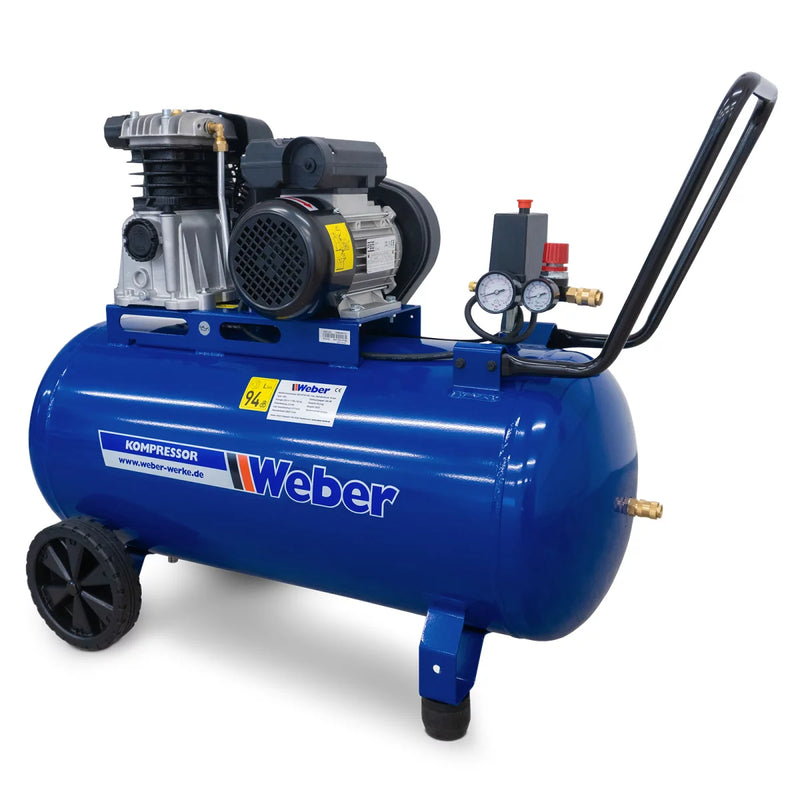 Verkstadskompressor Weber 230 V / 10 bar / 100 l tank