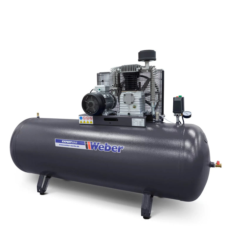 Verkstadskompressor Weber 400 V / 10 bar / 500 l tank